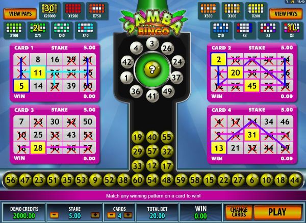 Casino época video bingo 23499